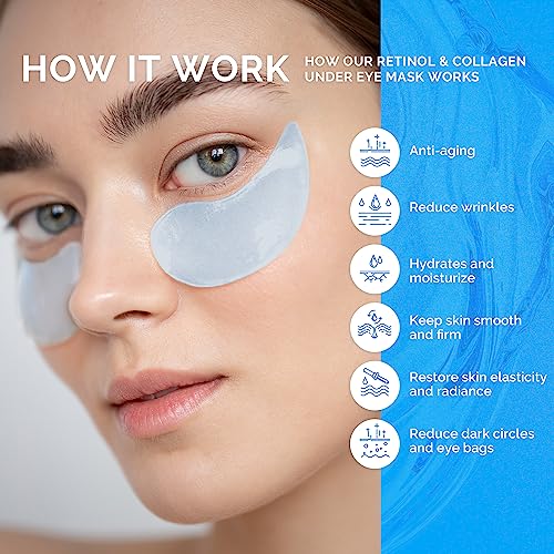 Enaskin Naturals Retinol Eye Gel Patches - 30 Pairs