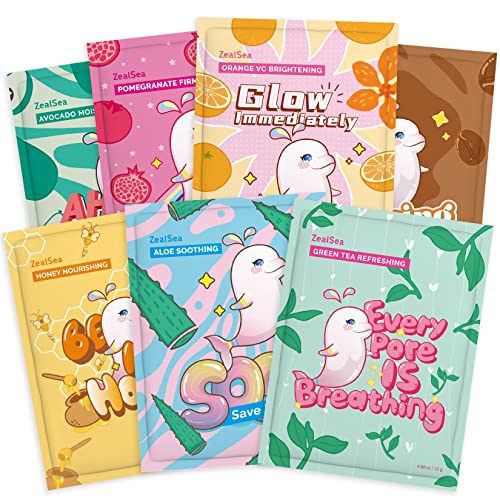 ZealSea Hydrating Facial Mask Set (7 Pack)
