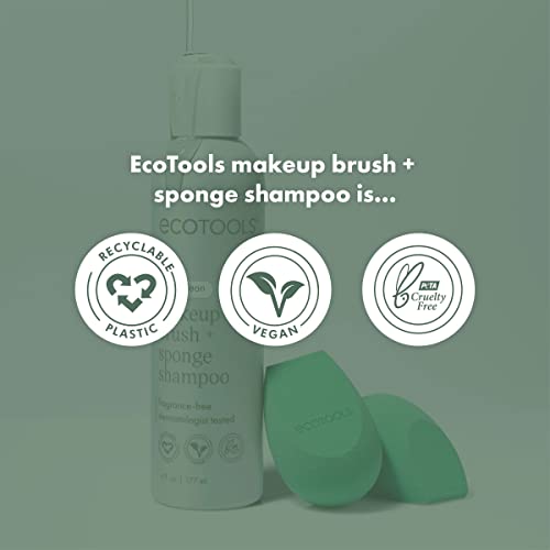 EcoTools Brush and Sponge Shampoo, Fragrance-Free, Vegan