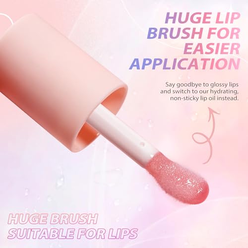 Fruit Flavoured Lip Oil for Hydrated Lips (Strawberry)