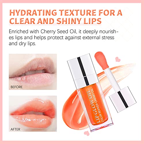 Fruit Flavoured Lip Oil for Dry Lips, Rosewood