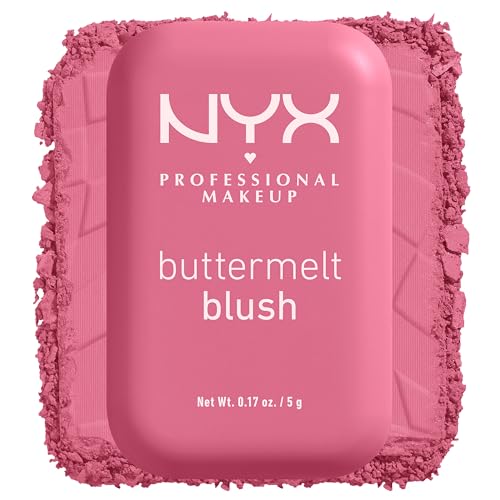 NYX Buttermelt Powder Blush, Long-Lasting Vegan Formula