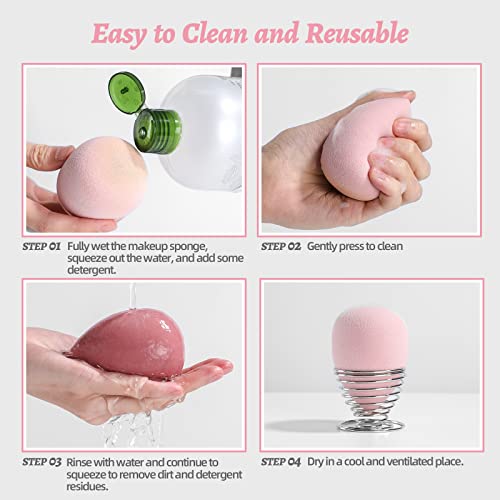 BS-MALL Makeup Sponge Set: 7 Pieces Blender Sponges