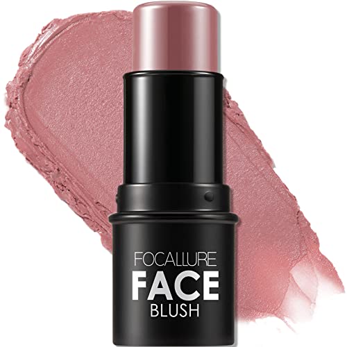 FOCALLURE Cream Blush Stick for Cheeks, Matte Finish