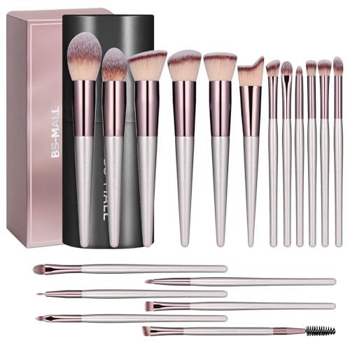 BS-MALL 18-Piece Premium Makeup Brush Set with Case