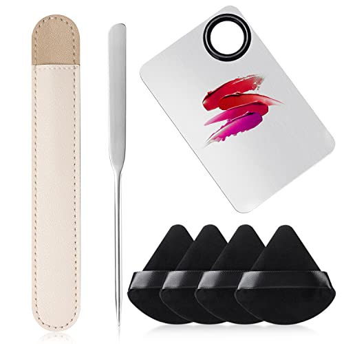 7-in-1 Makeup Spatula and Powder Puff Set