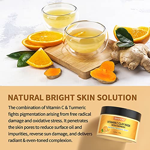 Vitamin C Face Mask with Kaolin Clay and Turmeric