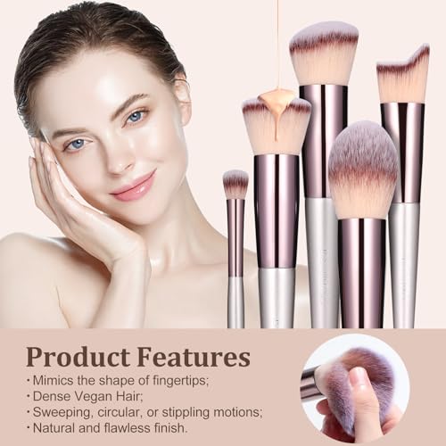 BS-MALL 18-Piece Premium Makeup Brush Set with Case