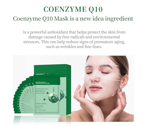 Anti Aging Coenzyme Q10 Retinol Collagen Facial Mask Set