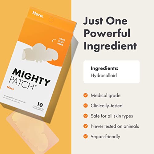 Hero Cosmetics Mighty Patch XL Nose Pore Strips (10 Count)