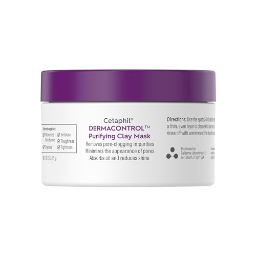 Cetaphil Clay Face Mask for Blackheads, Pores, 3 Oz
