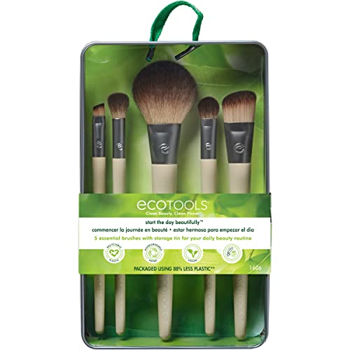 EcoTools 6 Piece Makeup Brush Set - Vegan & Eco-Friendly Beauty Gift