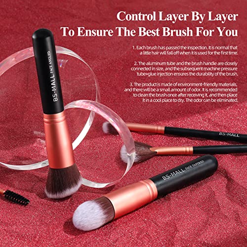 BS-MALL 14 Pcs Makeup Brush Set, Rose Golden