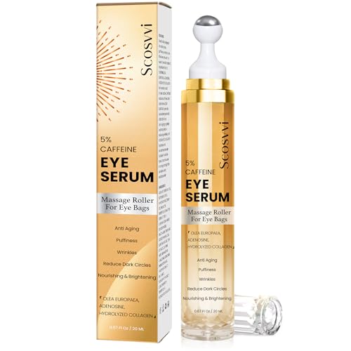 Dark Circle Eye Serum with 5% Caffeine & Ice Roller
