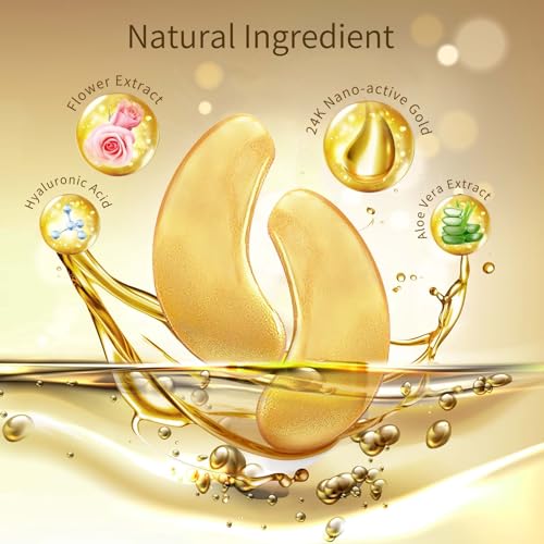 40 Pairs Under Eye Mask with Gold & Hyaluronic Acid