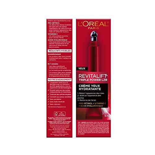 L'Oreal Paris Revitalift Eye Cream for Wrinkles and Brightening