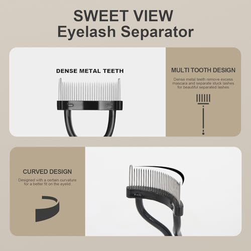 SWEET VIEW Eyebrow Brush Eyelash Separator Brow Comb