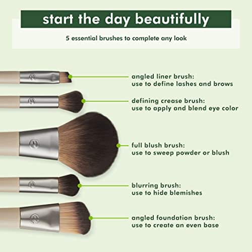 EcoTools 6 Piece Makeup Brush Set - Vegan & Eco-Friendly Beauty Gift
