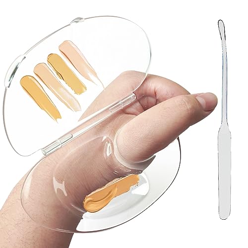 7-Well Acrylic Makeup Mixing Palette for Foundations and Pigments