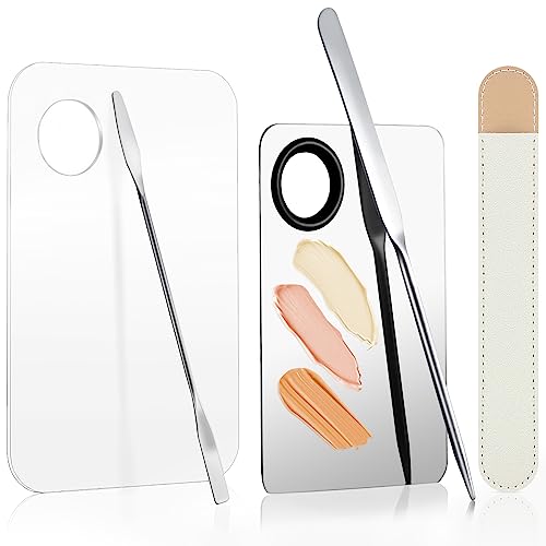 5-Piece Korean Makeup Spatula Set with Palette