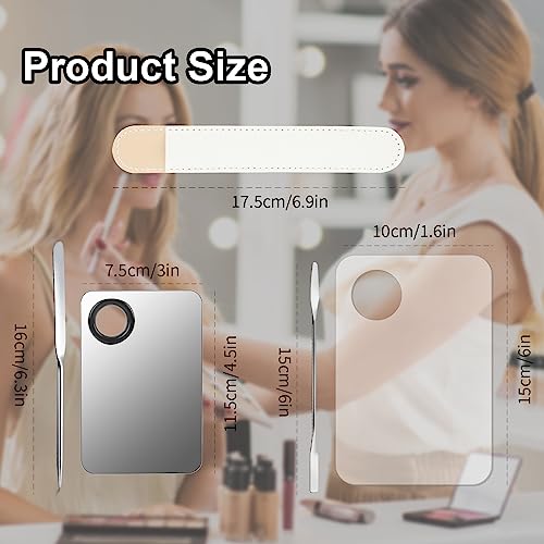 5-Piece Korean Makeup Spatula Set with Palette