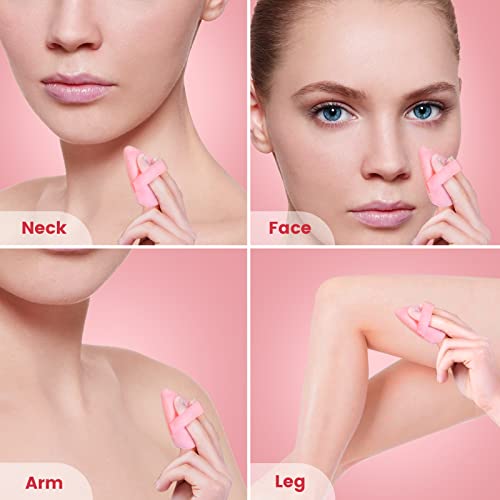 BEAKEY 12pcs Velour Triangle Makeup Puffs Set