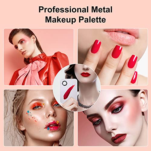 Makeup Mixing Palette Set, Stainless Steel, for Artists