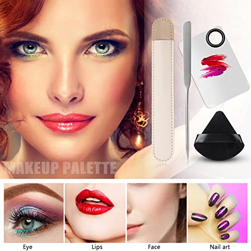 7-in-1 Makeup Spatula and Powder Puff Set