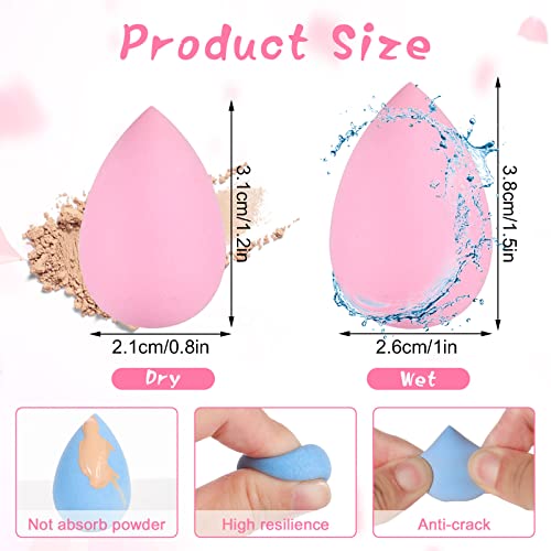40pcs Mini Makeup Sponge Set in Multi Colors