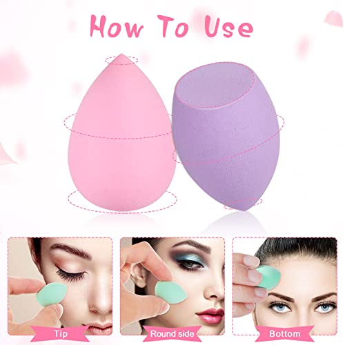 40pcs Mini Makeup Sponge Set in Multi Colors