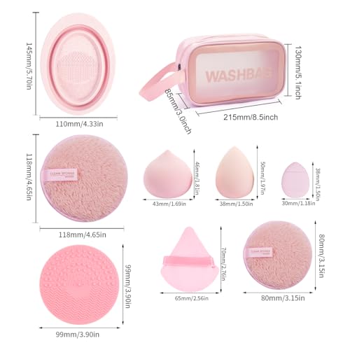 MAANGE 49 Pc Makeup Brush Set - Pink