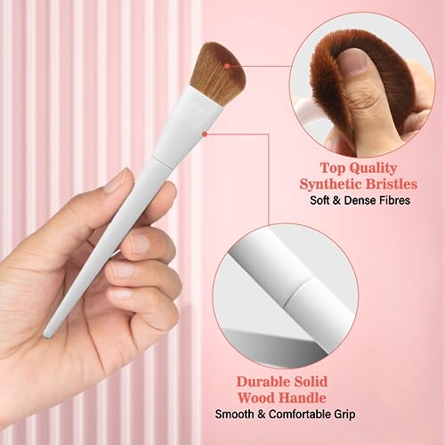 LUXBRU Makeup Brush Set with 20PCs Kit & Case