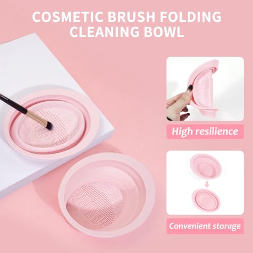 MAANGE 49 Pc Makeup Brush Set - Pink