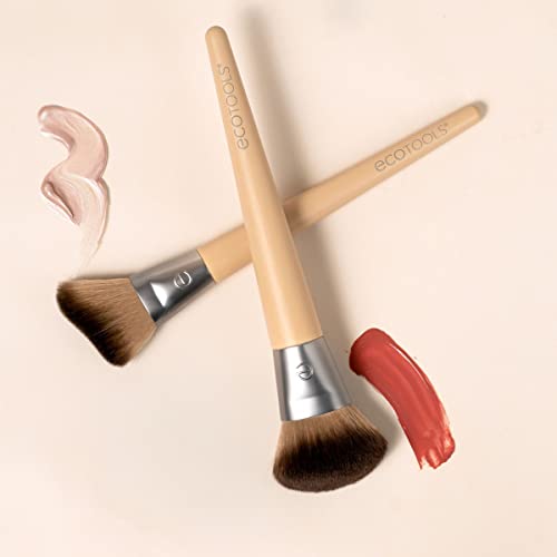EcoTools Blush + Highlight Brush Duo, Synthetic Bristles