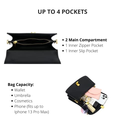 Black Shoulder Bag Crossbody Purse for Women, H211501