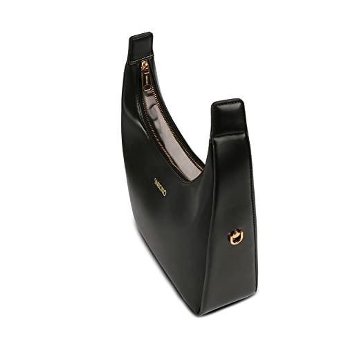 SINBONO Vienna Women's Black Vegan Leather Shoulder Crossbody
