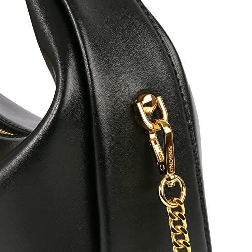 SINBONO Vienna Women's Black Vegan Leather Shoulder Crossbody