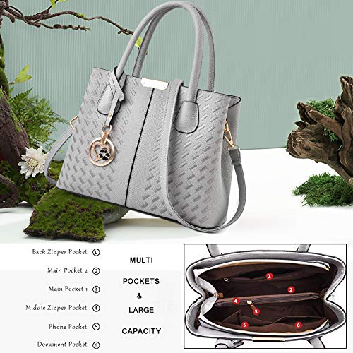 COCIFER Women's Fashion Leather Top Handle Satchel Bags