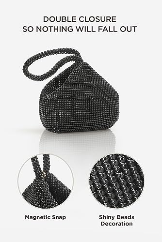 BABEYOND Rhinestone Triangle Evening Clutch for Women
