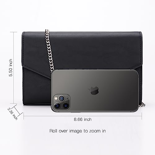 Black GM LIKKIE Clutch Purse for Women, Evening
