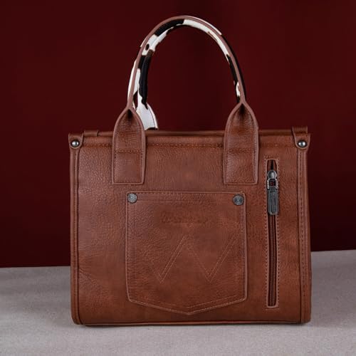 Vintage Wrangler Tote: Satchel Handbag with Detachable Strap