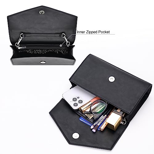 Black GM LIKKIE Clutch Purse for Women, Evening
