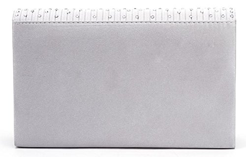Women's Rhinestone Embellished Evening Envelope Handbag