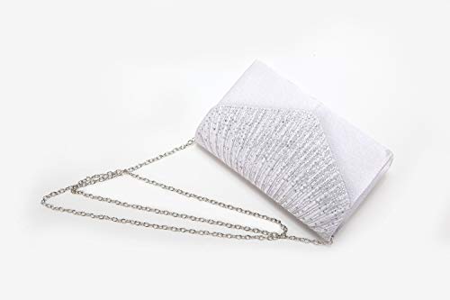 Women's Rhinestone Embellished Evening Envelope Handbag