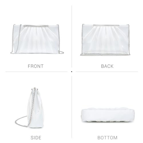 Elegant Pleated Evening Clutch Bags for Women