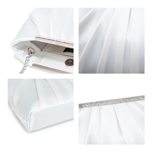 Elegant Pleated Evening Clutch Bags for Women