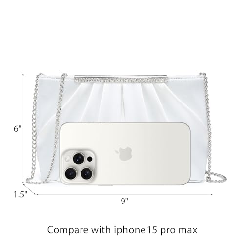 Elegant Pleated Evening Clutch Bags for Women