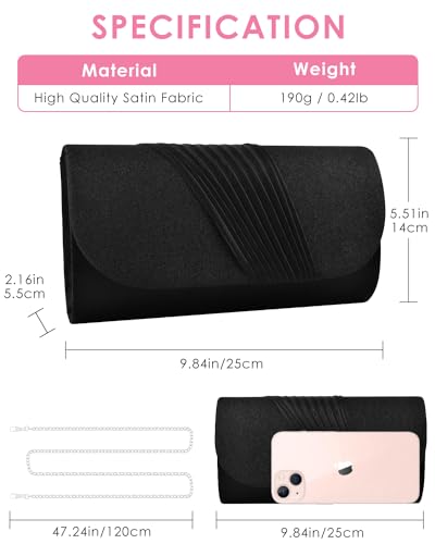 Sparkling Shoulder Envelope Clutch for Formal Parties