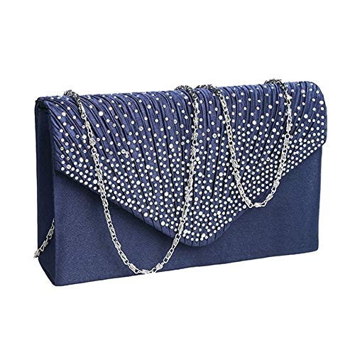 Navy Blue Ladies Evening Bridal Wedding Handbag
