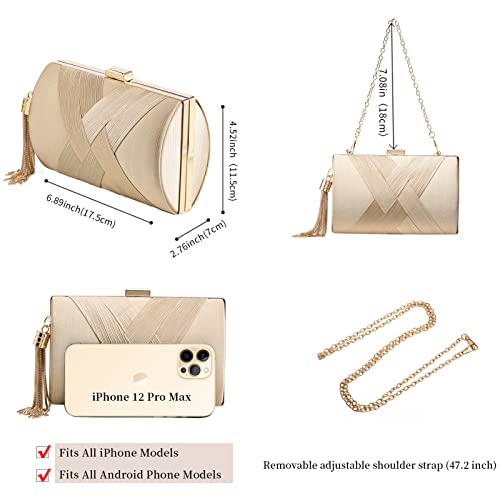 YAPAIOU Tassel Evening Clutch Bag for Women